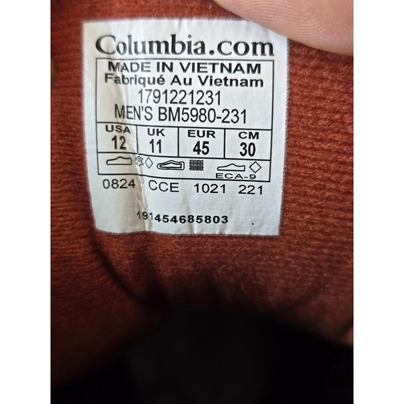 NWB Columbia Bugaboot III Men's Waterproof 200g Insulated Winter Boots Size 12 - Picture 5 of 8